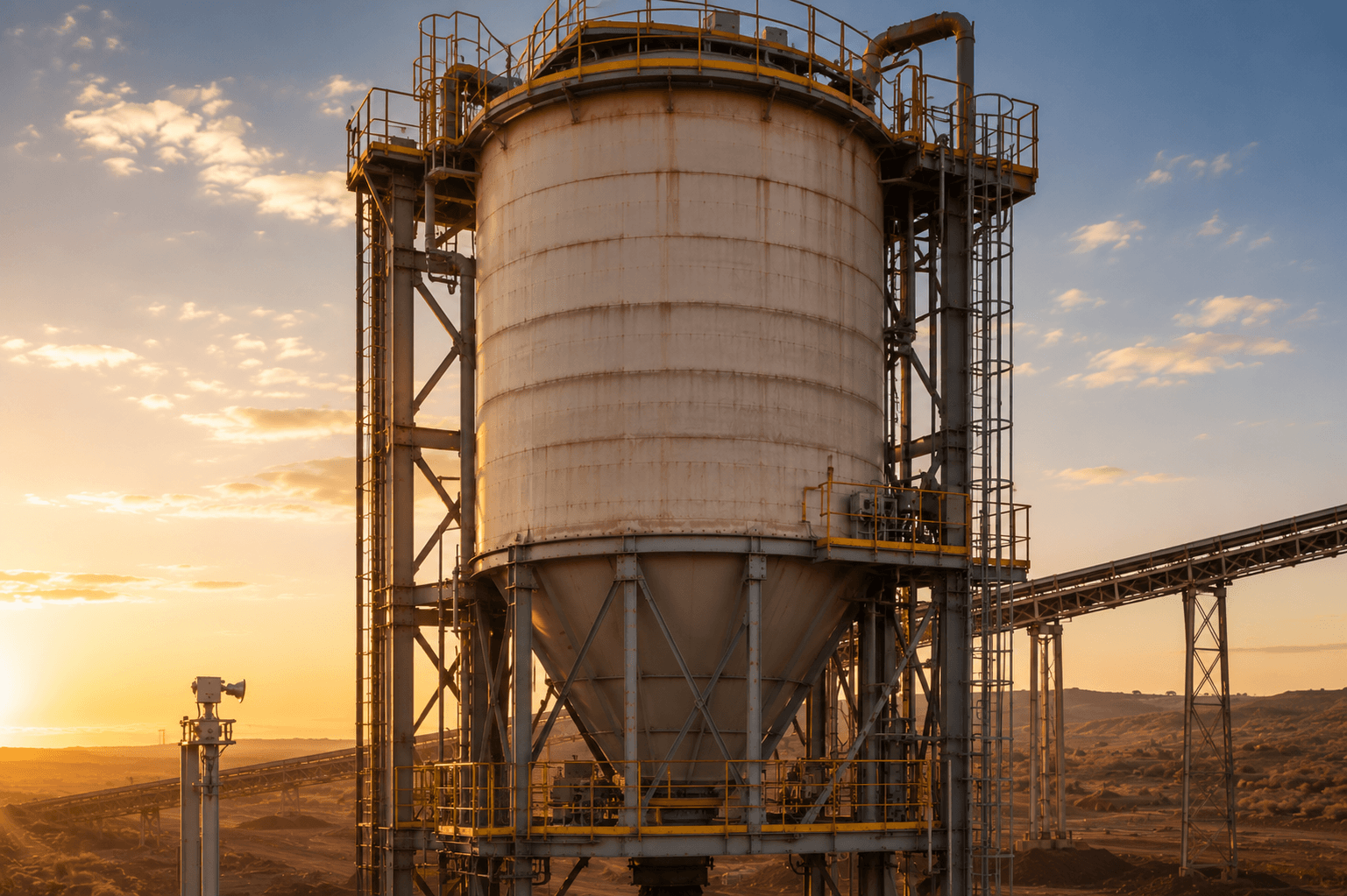 Columnweigh structural bin weighing system