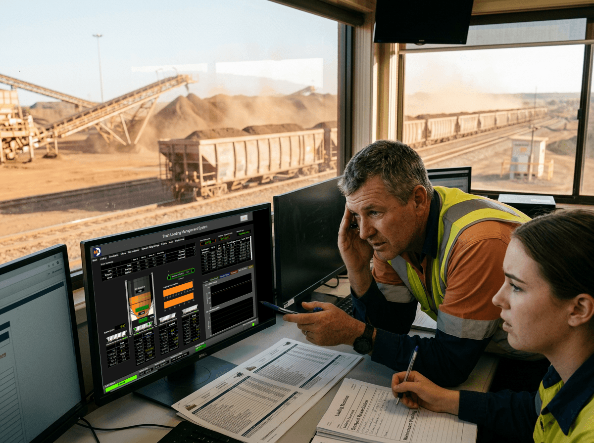 Clear feedback for loading operators