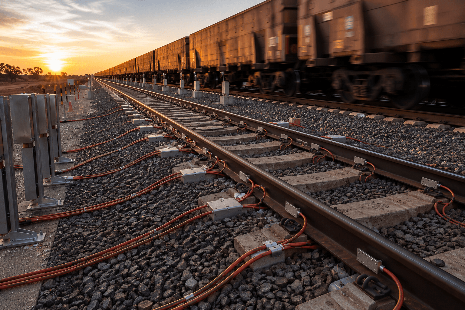 Trackweigh system installed on rail